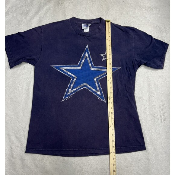 Vintage 1999 CSA Dallas Cowboys Star Logo Navy Blue Graphic T-Shirt Size Large - Picture 6 of 8